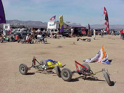 Camp on Roach Dry Lake